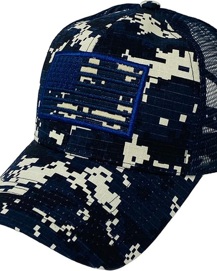 Roytrense Embroidered American Flag Unisex Baseball Cap (100% Cotton)