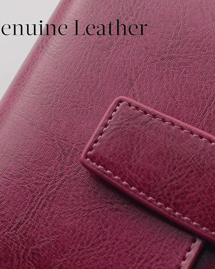 Bveyzi Women's Small Leather RFID Blocking Bifold Zipper Pocket Wallet Ladies Credit Card Slots Purse with id Window