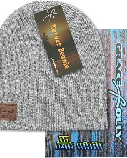 Grace Folly Knit Beanie Hat Cap for Men or Women