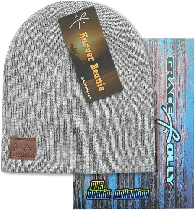 Grace Folly Knit Beanie Hat Cap for Men or Women