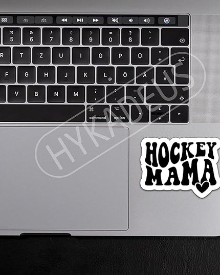 (3PCS) Hockey Mama Stickers – Hockey Mom Waterproof Vinyl Decals for Laptop, Tumbler, Phone, Water Bottle – Hockey Gift for Mom, Mama, Mother – Size 3" x 2.2"