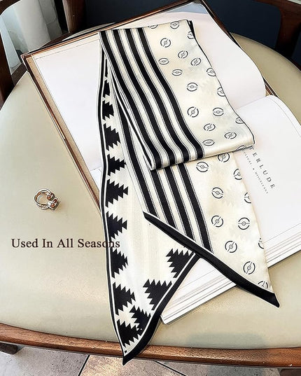 Purse Scarf For Handbags Head Scarves For Women's Hair Bags Scarfs Long Skinny Scarves Fashion Silky