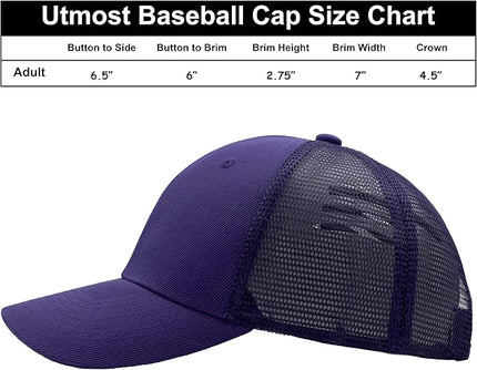 Utmost Structured Baseball Cap with Adjustable Closure - Performance Hat for Outdoor Activities
