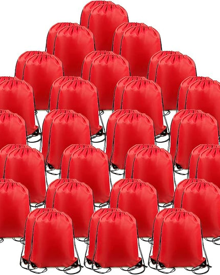 BeeGreen Drawstring Backpack Bags 20,30,50 Packs Reflective String Bags for Gym Sport Trip Cinch Sack DIY for Women Men