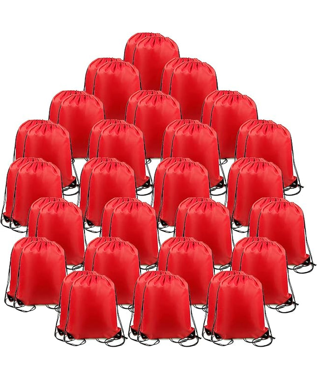 BeeGreen Drawstring Backpack Bags 20,30,50 Packs Reflective String Bags for Gym Sport Trip Cinch Sack DIY for Women Men