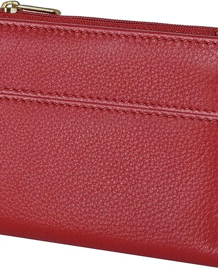 Oak Leathers Wallet For Women Full Grain Leather - Small RFID Coin Purse Credit Card & ID Holder for Ladies,Bifold Wallets for Teenager | Small, RFID, Coin Purse, for Ladies, for Teenager