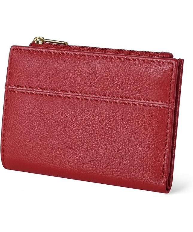 Oak Leathers Wallet For Women Full Grain Leather - Small RFID Coin Purse Credit Card & ID Holder for Ladies,Bifold Wallets for Teenager | Small, RFID, Coin Purse, for Ladies, for Teenager