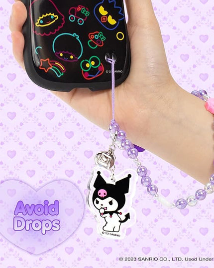 iFace Hello Kitty and Friends Beaded Wristlet Universal Phone Charm Strap - Cute Wrist Chain Lanyard Aesthetic Decor Strap for Cell Phone Camera Keys AirPods Keychains