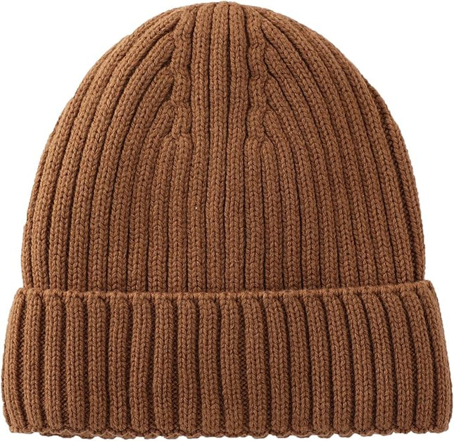 Connectyle Fleece Lined Cuffed Beanie Hat for Men Women Knitted Winter Wool Beanies Skull Cap Warm Watch Hat