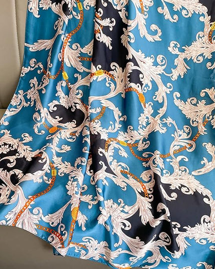 Fashion Scarves Scarf 100% Silk Feeling Scarf Silk Like Scarves Long Lightweight Sunscreen Shawls for Women