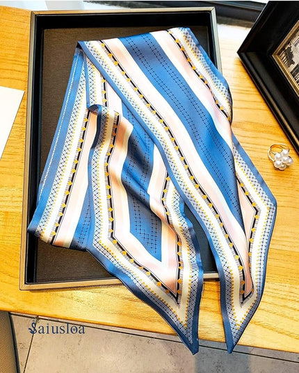 Purse Scarf For Handbags Head Scarves For Women's Hair Bags Scarfs Long Skinny Scarves Fashion Silky