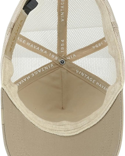 VINTAGE HAVANA Trucker Hats Women | Mesh Adjustable Snapback Hat | Men & Women Cute Trendy Fashion Baseball Cap
