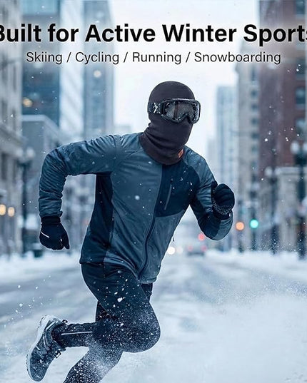 TBUS Men’s Knit Insulated Face Mask Beanie, Thermal Full Face Cover Ski Mask for Cold Weather for Women and Men