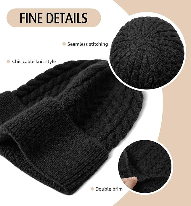 HiRui Knit Beanie Hats for Men Women Winter Hats Skull Caps Warm Classic Slouchy