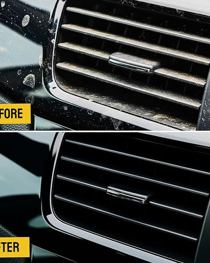 Boar Hair Detailing Brush Set - 9-Pack - Includes Wheel, Tire Brush & Tire Dressing Applicator - Soft Boar Hair Bristles - Scratch-Free Car Wash - Crevice Tools for Vents & Emblems