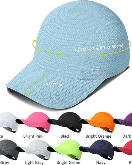GADIEMKENSD Women's Race Day Running Cap Performance Mesh Hat - Excellent Ventilation, Lightweight, Reflective Safety