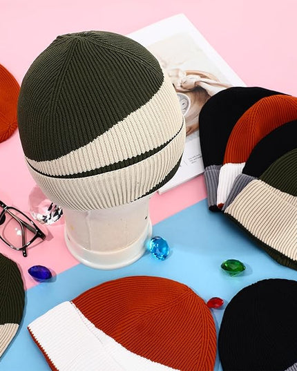 Yahenda 48 Pack Knit Beanies Hats Winter Beanie Hats Warm Knitted Cuffed Skull Cozy Cap for Men Women Unisex