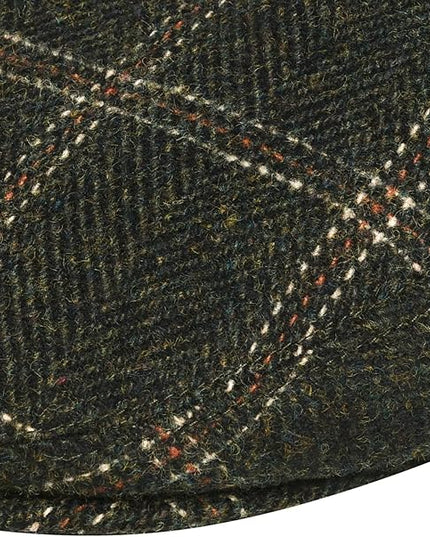 VOBOOM Men's Herringbone Flat Ivy Newsboy Hat Wool Blend Gatsby Cabbie Cap