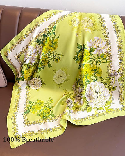 Dailyacc Hair Bandanas Scarf For Women Lightweight Fashion Neck Silk Satin Head Scarves For Sleeping Handbags Scarf