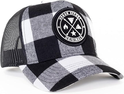 Urban Effort Mesh Back Cap - for Men and Women Baseball Hat 5-Panel Trucker Hat - Great Snapback Closure for Hunting & Hiking