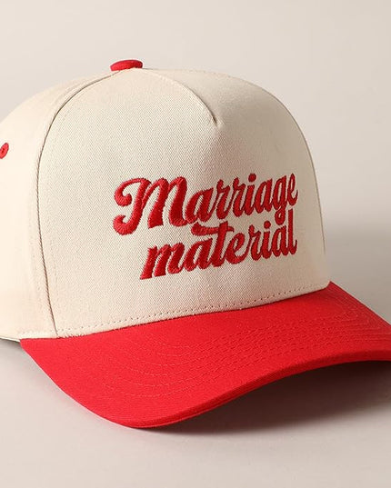 MIRMARU Two-Tone Vintage Canvas Trucker Hats for Men & Women, Adjustable Size Baseball Caps with Trendy Embroidered Design