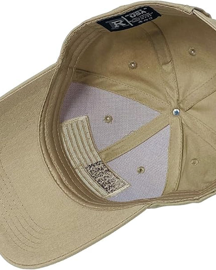 Roytrense Embroidered American Flag Unisex Baseball Cap (100% Cotton)