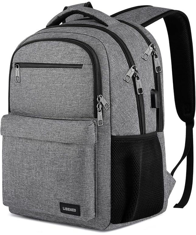 School Backpack for Teen Boys & College Students - 17.3 Inch Padded Laptop Compartment Bookbag | Water Resistant Anti-Theft High School College Computer Backpack
