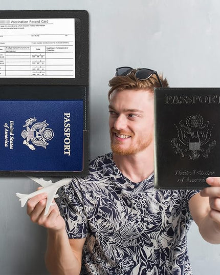 Leather Passport Holder,International Travel Must Haves Travel Accessories for Women Men, Cruise Ship Essentials, Travel Gifts
