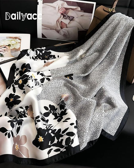 Dailyacc Hair Bandanas Scarf For Women Lightweight Fashion Neck Silk Satin Head Scarves For Sleeping Handbags Scarf