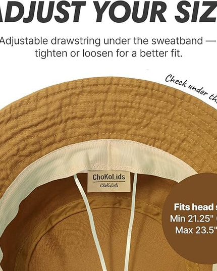 Hot Summer Bucket Hat - Trendy Cotton Sun Hat for Beach, Golf, Fishing - Fun Outdoor Vacation Boonie for Men and Women