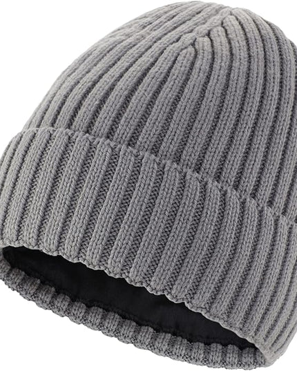 Connectyle Fleece Lined Cuffed Beanie Hat for Men Women Knitted Winter Wool Beanies Skull Cap Warm Watch Hat