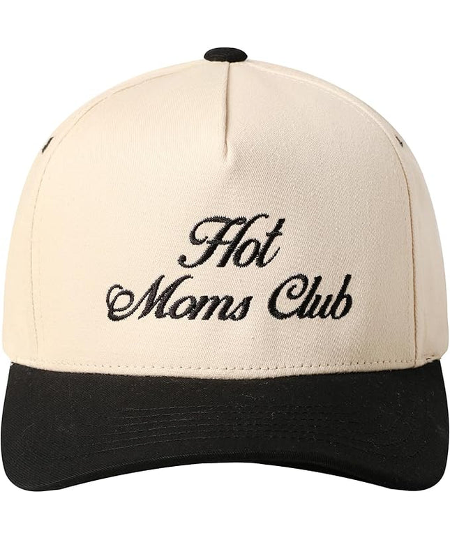 MIRMARU Two-Tone Vintage Canvas Trucker Hats for Men & Women, Adjustable Size Baseball Caps with Trendy Embroidered Design