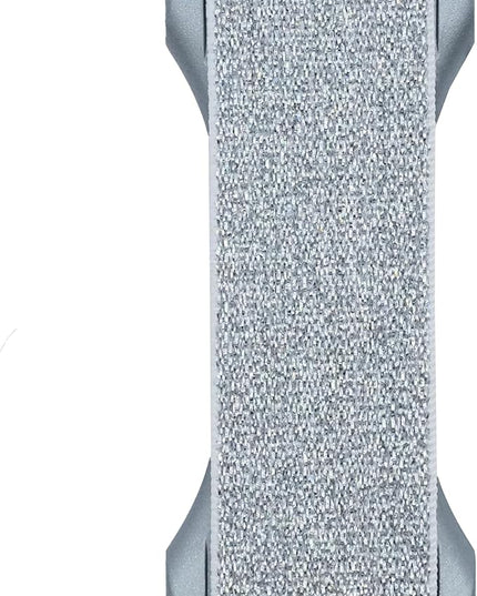 LOVEHANDLE PRO Premium Phone Grip - Elastic Phone Strap - Magnetic Phone Mount and Kickstand for Smartphone and Tablet - Silver Glitter