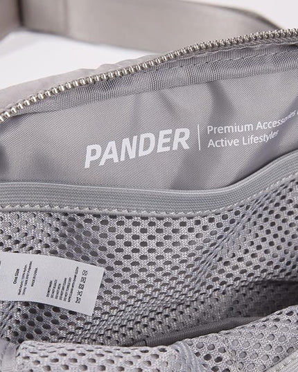 Pander Belt Bag for Women, Fashion Waist Packs, Crossbody Bags with Adjustable Strap (Light Grey).