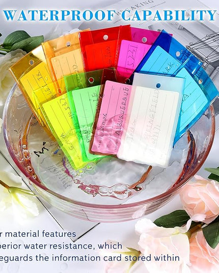 30 Pack Luggage Tags for Suitcases, Airplane Travel Essentials for Flying, International Travel Must Haves, and Luggage Accessories by Sodsay