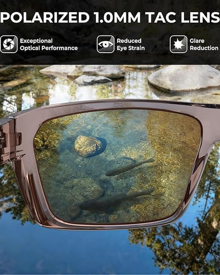 KastKing Huzzah Polarized Sport Sunglasses for Men and Women, Ideal for Driving Fishing Cycling and Running,UV Protection