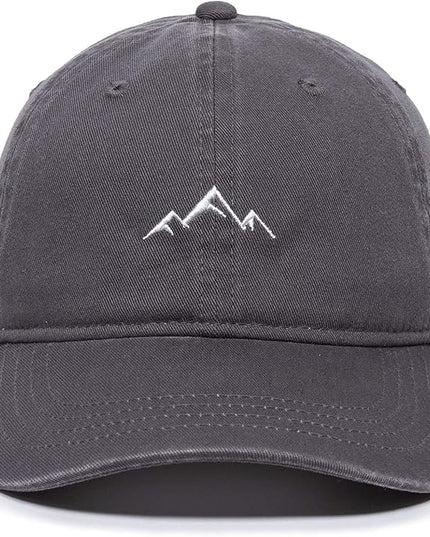 Outdoor Cap -Adult Mountain Dad Hat-Unstructured Soft Cotton