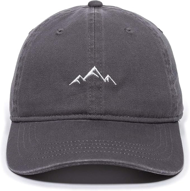 Outdoor Cap -Adult Mountain Dad Hat-Unstructured Soft Cotton