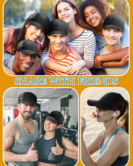 24 Pack Sublimation Blank Trucker Hats Bulk Mesh Black Baseball Caps Adjustable for Men Women Teen Sport DIY Custom