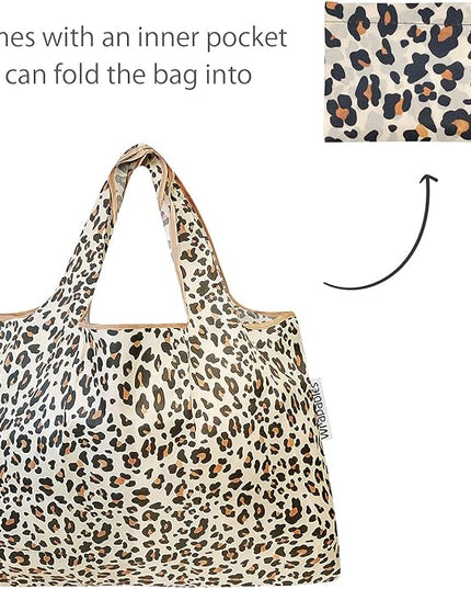 allydrew Large Foldable Tote Nylon Reusable Grocery Bags