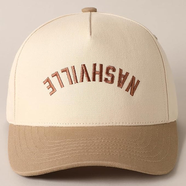 MIRMARU Two-Tone Vintage Canvas Trucker Hats for Men & Women, Adjustable Size Baseball Caps with Trendy Embroidered Design