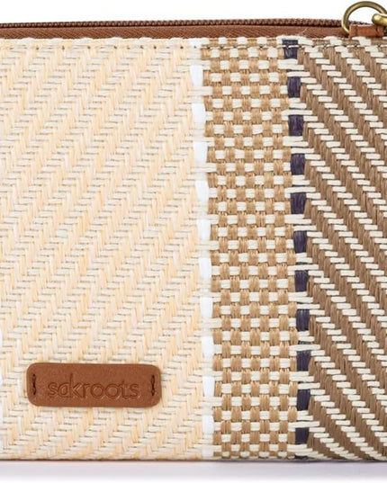 Sakroots Artist Circle Smartphone Crossbody in Coated Canvas, Detachable Wristlet Strap