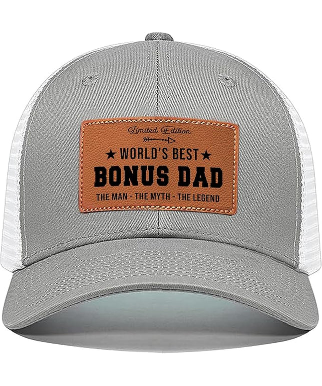 VIOZOFA Men's Hat Gifts - Men Cap Gifts for Christmas Father's Day Birthday Trucker Hat Leather Pattern Baseball Cap