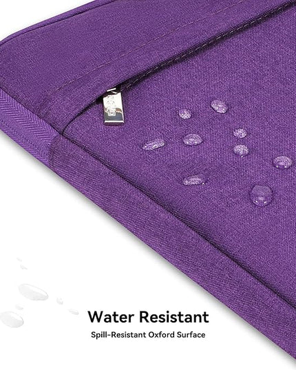 Voova Laptop Bag 13 14 Inch for Women, Waterproof Computer Sleeve Carrying Case with Shoulder Straps & Handle Compatible with Macbook Air 13 M2/M3/M4, MacBook Pro 13/14, HP Chromebook 14, Purple