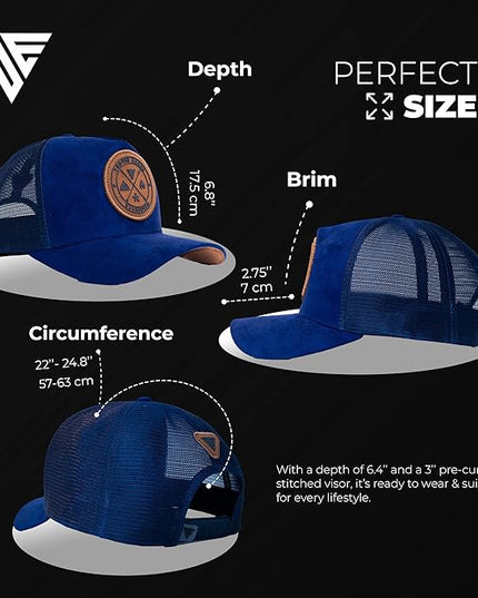 Urban Effort Mesh Back Cap - for Men and Women Baseball Hat 5-Panel Trucker Hat - Great Snapback Closure for Hunting & Hiking