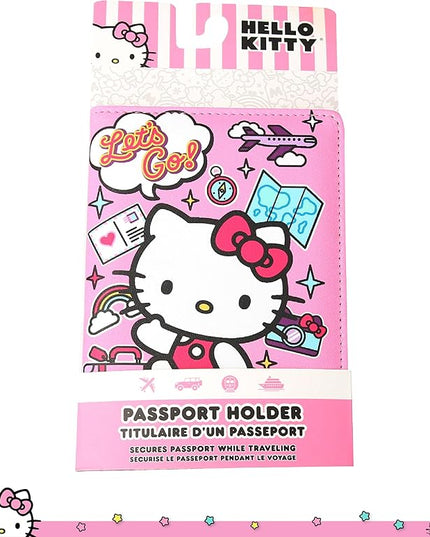 Hello Kitty Passport Holder - Sanrio Passport Holder for Women - Officially Licensed Passport Case (VG701236L.NJ)