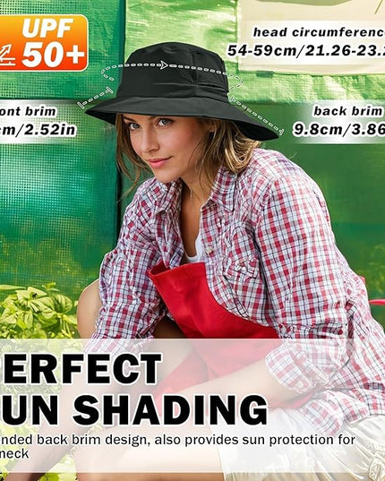 Sukeen Bucket Hat, Waterproof, Skin-Friendly, Shields Neck, Quick-Dry, Breathable, Hat for Fishing, Travel hat
