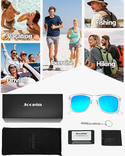Joopin Square Sunglasses Polarized UV Protection Trendy Designer Sun Glasses Men Women