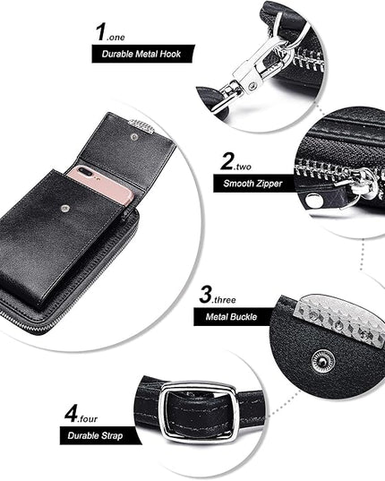 KUKOO Small Crossbody Bag Cell Phone Purse Wallet with Credit Card Slots for Women