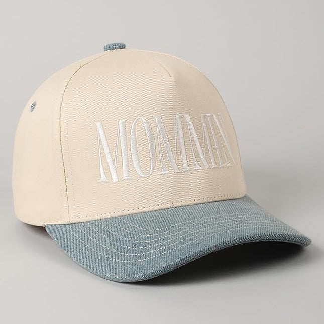 MIRMARU Two-Tone Vintage Canvas Trucker Hats for Men & Women, Adjustable Size Baseball Caps with Trendy Embroidered Design